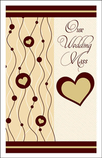 Wedding Program Cover Template 14C - Graphic 8